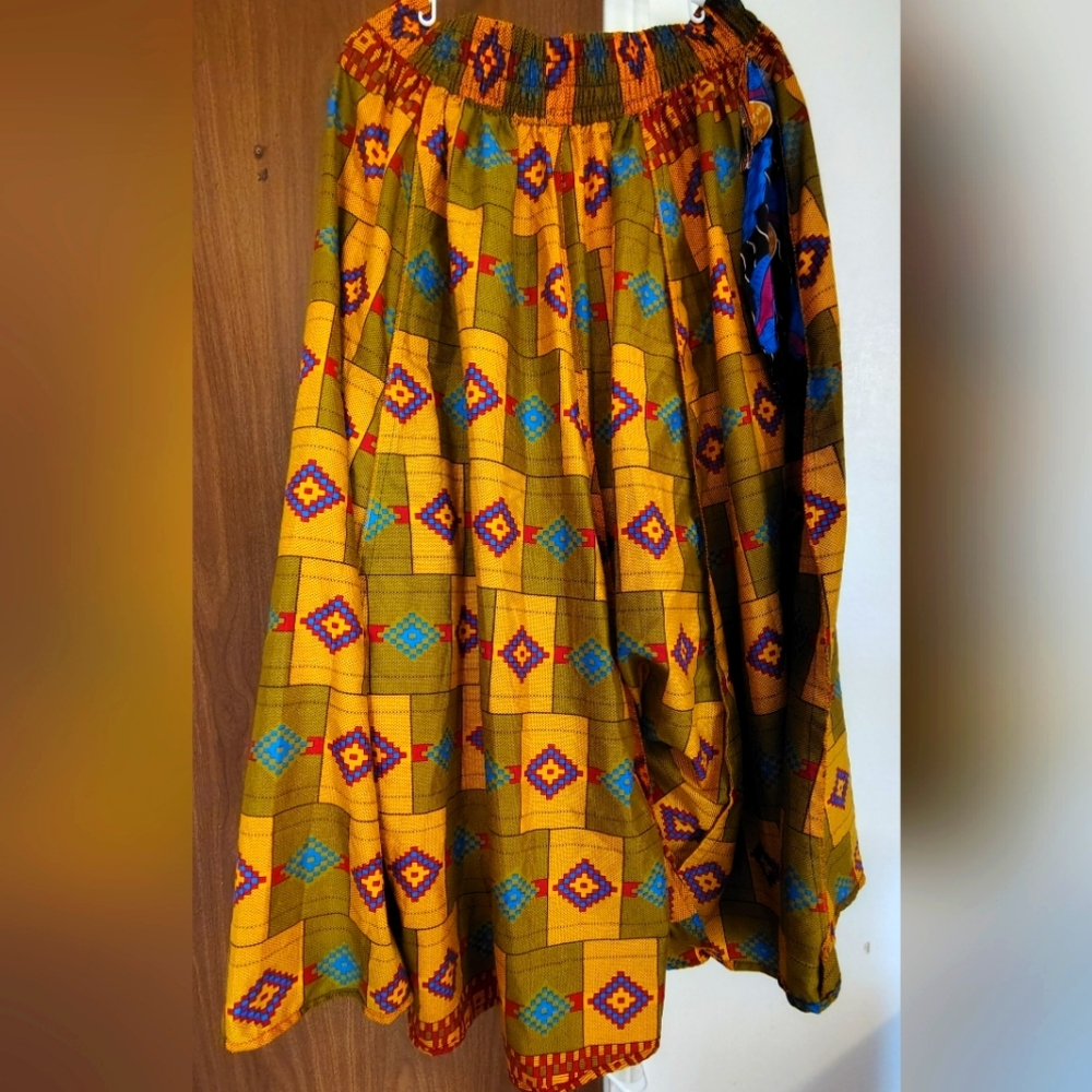 Colorful Patterned Women's Skirt